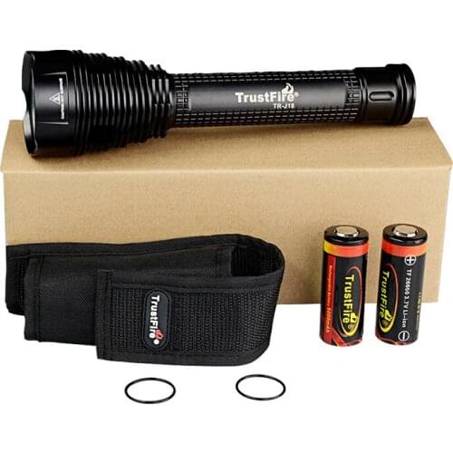 TrustFire TR-J18 7xCREE XM-L2 U3 8000lm High Power 5-Mode Memory LED Flashlight+3x26650+1xCharger