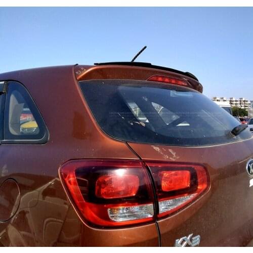 UBUYUWANT For Kia KX 3 KX3 2017 - 2020 Rear Roof Lip Spoiler Rubber Carbon Color Car Tail Wing Decoration Hatchback Spoiler