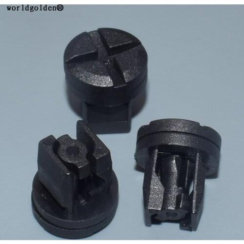 Worldgolden 100pcs auto clips Nylon Black Retainer European Car