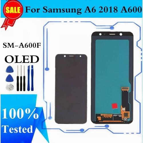 Super AMOLED For SAMSUNG Galaxy A6 2018 A600 A600F A600FN LCD Display Touch Screen Digitizer Assembly Replacement