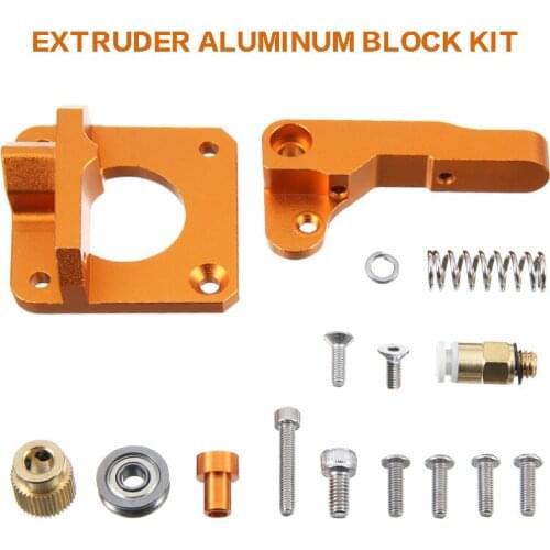 1SET 3D Printer Parts Metal Extruder Kit MK8 CR-10/10S Upgrade Aluminum Alloy For Ender 3 For Creality Accessories
