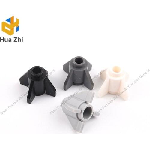 10PCS 4588 Brick Round 1 x 1 with Fins, Open StudBuilding Blocks Parts MOC DIY Education Build Toys Brick