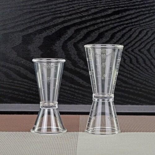 100pcs Plastic Ounce Cup Double Head Cocktail Wine Drink Measure Cup Milk Tea Shop Bar Tools WB2622