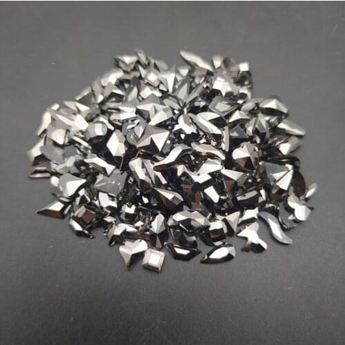 100pcs/pacK Wholesale Crystals Nail Diamond Stone Mine black Design Glass Rhinestones For 3D Nails Art Decorations