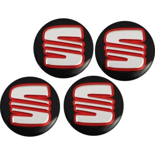 5 Pcs 14mm Aluminum Car Emblem Key Sticker Accessories For Seat Leon Ibiza Ateca Sportcoupe Alhambra Exeo Altea Arona Toledo