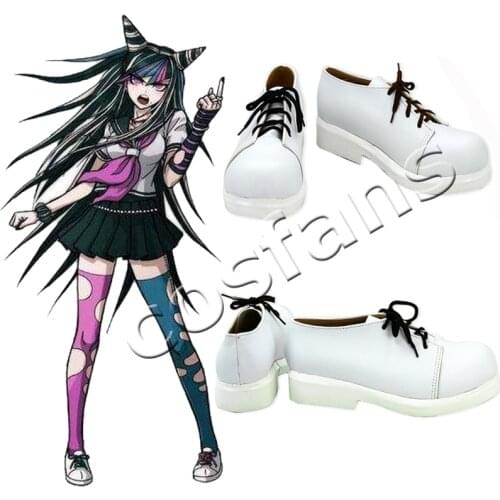 Anime Danganronpa Ibuki Mioda Shoes Cosplay Danganronpa 2: Goodbye Despair Ibuki Mioda Cosplay Shoes Boots Custom Made Any Size