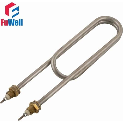 Stainless Steel Double U Shaped Heating Tube Element 220V 3KW Electric Water Heater Pipe