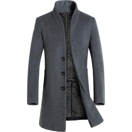 HCXY Mens Long Coats