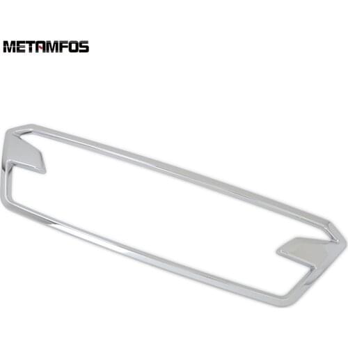 For Subaru XV Crosstrek SUV 2018 2019 2020 Chrome Front Center Grille Grill Cover Trim Decoration Frame Accessories Car Styling