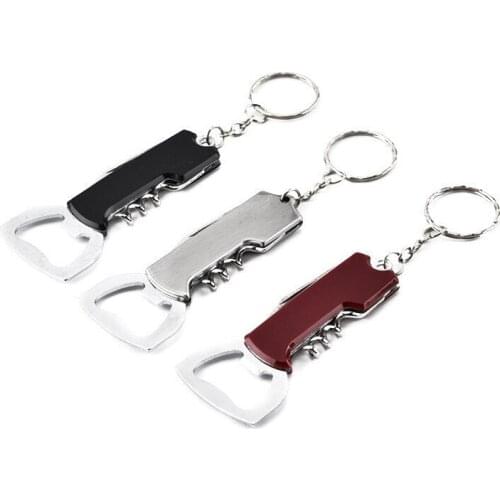 Wine Bottle Cap Beer Opener Corkscrew Stainless Steel Metal With Plastic Handle 4 Colors Wine Beer Lid Twist Off Jar Opener Claw