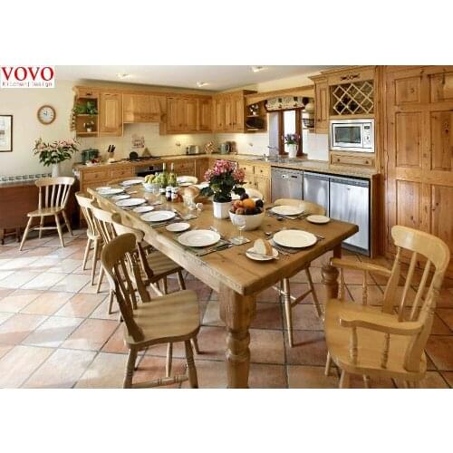 Natural maple kitchen cabinet