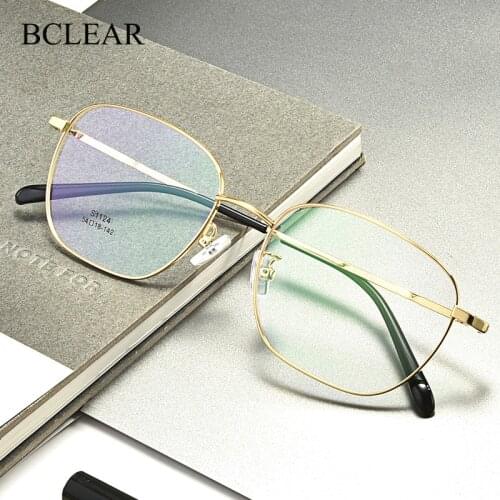 Titanium Alloy Optical Glasses Frame Men Ultralight Square Myopia Prescription Eyeglasses 2020 Male Metal Full Rim Eyewear