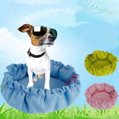 Dog Bed Soft Sofa For Small Dogs Net Lace Puppy House Pet Doggy Teddy Bedding Luxury Cat Dog Beds Mats Kennels 3 Sizes Choice