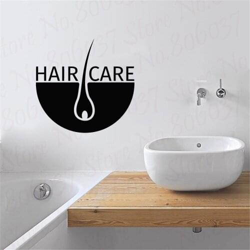 Hair Salon Vinyl Wall Decal Barbershop Care Trichology Cosmetology Clinic Stickers Mural WL1853