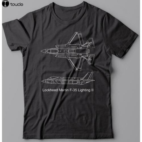 2019 Newest MenS Classic Military T-Shirt - Us Airforce Fighter Jet - Lockheed Martin F-35 F35 Stealthman Casual T-Shirt