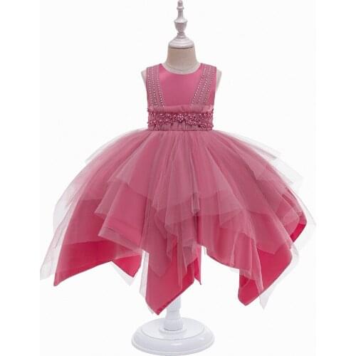2021 New Princess High-end Fishtail Skirt Foreign Trade Cute Flower Childrens Dress Wholesale Girl Princess Skirt