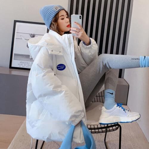 Cotton Clothes 2021 Bread Clothes Cotton Jacket Girls Coat Ins Autumn and Winter Thickened In The Long Paragraph Cotton Jacket