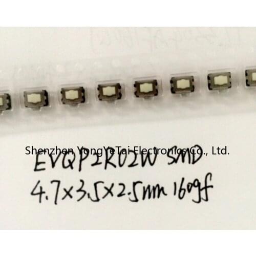 Original EVQP2R02W SMD touch switch 4.7*3.5*2.5 Plum button 160 gf