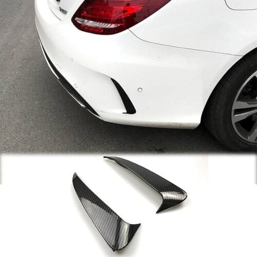 It is suitable for the carbon fiber modification of the rear blade of the exhaust tail of Mercedes-Benz C-class W205 rear