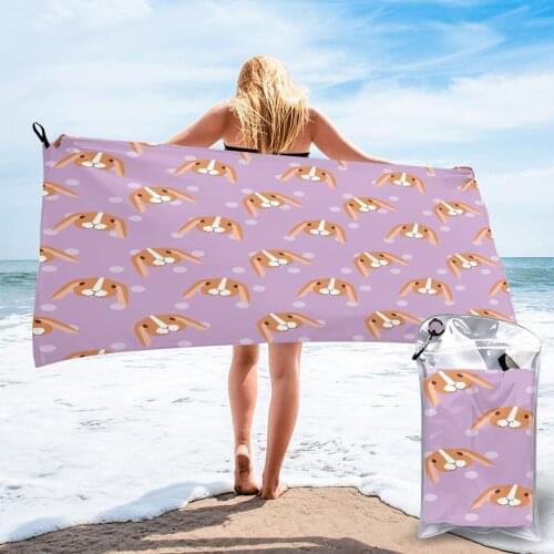 Bathing Towel Cute Rabbit Heads Bath Wearable Towel Dress Fast Drying Beach Spa Magical Nightwear Sleeping