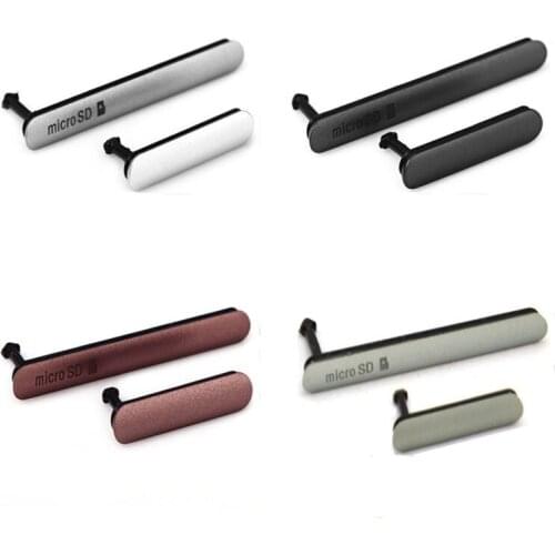 For Sony Xperia Z3 D6603 D6643 D6653 D6616 Silver/Black/Gray/Brown Color Micro SD Card Port Dust Plug Cover