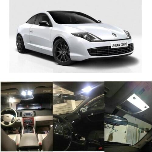 Led interior lights For 2012 Renault Laguna Coupe Laguna Tourer Megane RS Twingo Wind Roadster lighting kit bulbs Canbus