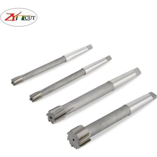 Morse MT2 MT3 MT4 10-50mm H8 High speed steel Carbide inlaid machine reamer with taper shank inlaid with tungsten steel reamer