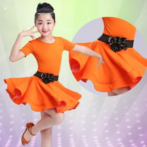 New children 's Latin dance clothes children' s girls Latin dance skirt competition test Performance clothing TB7706
