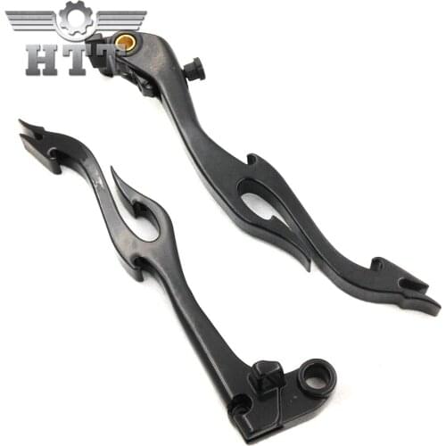 Aftermarket free shipping motorcycle parts Brake Clutch Flame Lever for Yamaha 2004-2012 YZFR1 R1 2005-2012 YZFR6 R6 Black