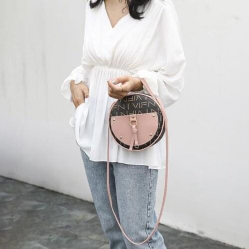 Womens Coin Purse Fashion Printed Shoulder Messenger Bag Mobile Phone Bags Tassel Handbag Round Bags