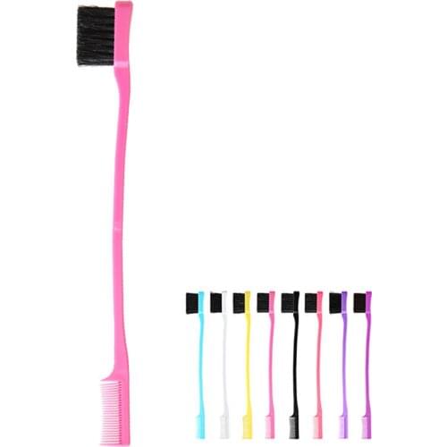 1pc Eyebrow Brush Beauty Double Side Eyebrow Brush Professional Makeup Brushes Styling Tool Salon Hair Accessorie