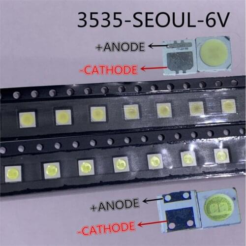 500pcs SEOUL LED 3535 Light Beads High Power LED Backlight 2W 6V Cool white 135LM TV Application