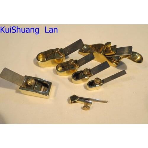 7pcs various of small Mini brass planes,violin/viola making tool