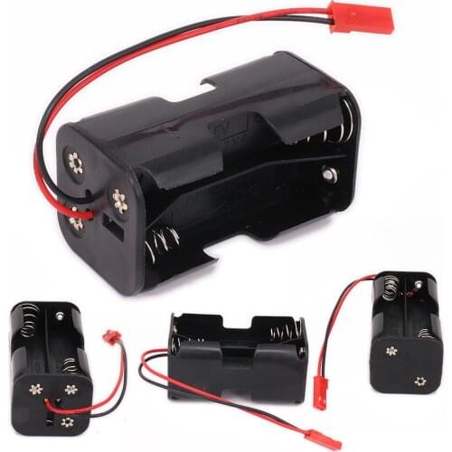 AA 02070 Battery Holder Case Compartment Receiver Part for 1/8 1/10 RC HSP Car Accessories Used for storing AA batteries