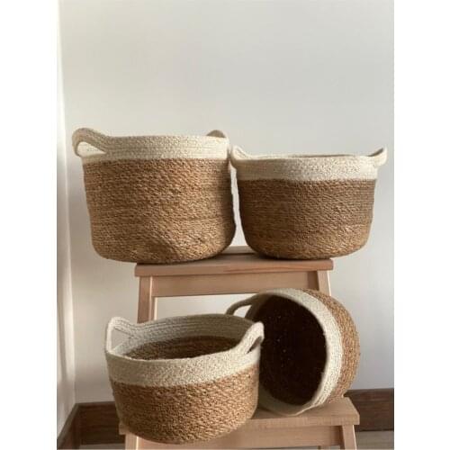 4lü Set White Detailed Wire Mesh Basket/jardiniere/editor