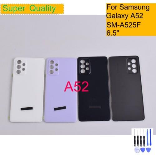 For Samsung Galaxy A52 A525 A525F SM-A525F/DS Housing Back Cover Case Rear Battery Door Chassis Housing Replacement