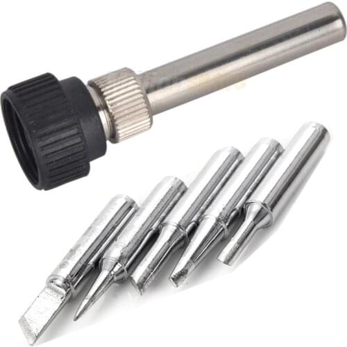 Electric Soldering Iron Cannula Casing Handle Adapter With FlatIron Tip 900M-T-I ,T-3C ,T-K For HAKKO 852D 936 937D 898D 907