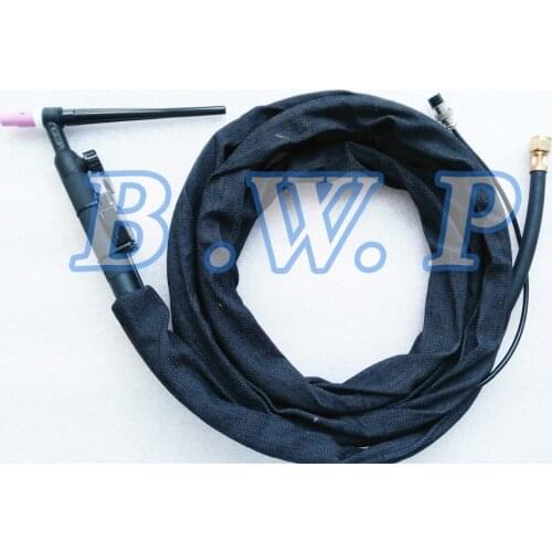 WP-9FV TIG Welder Torch 12 Feet(4M) Flexible Torch Body with Gas Valve 125Amps M16*1.5 Cable Hose/2 Pins Switch Control