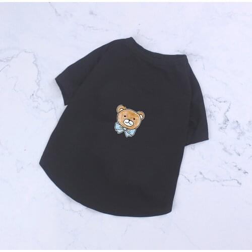 Spring Summer Cotton Poodle Cool Tshirt Pug Costume Chihuahua Apparel S-2XL PC1488