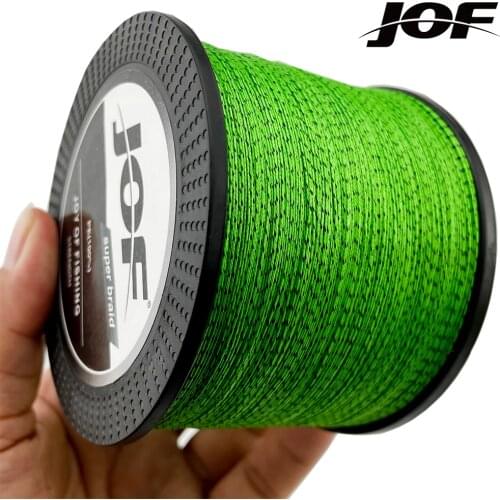 JOF 1000M 500M 300M Multifilament 100% PE Braided Fishing Line Invisible Spot Camouflague 18LB to 96LB