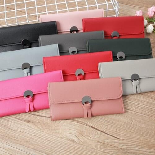 2020 Fashion Long Women Wallets High Quality PU Leather Womens Purse and Wallet Design Lady Party Clutch Female Card Holder 1PC