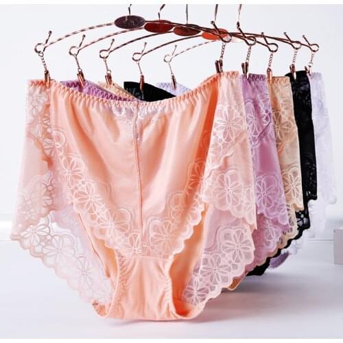 3Pcs/lot High Quality Briefs Women Modal Plus Size 7XL high waist Large size transparent lingeries Womens Panties Underwears