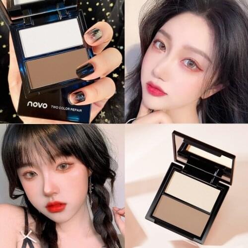 NOVO Contour Palette Blush Palette Makeup Highlighter Palette Makeup Face Palette Loose Highlighter Dust Pigment Powder