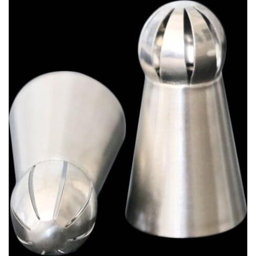 Stainless Steel Sphere Ball Tips Torch Russian Icing Piping Nozzles Tip Flower Fondant Cupcake Cake Decorating Tool ZH033 Gift