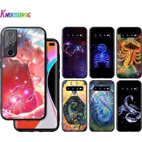 Silicone Cover Scorpio Constellation For Samsung Galaxy S21 S20 FE Ultra S10 S10e Lite S9 S8 S7 Edge Plus Phone Case