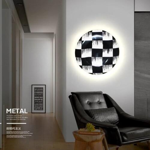 Modern creative disc LED lamp bedroom ceiling lamp living room decoration wall lamp restaurant kitchen lighting
