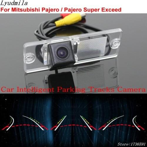 Lyudmila Car Intelligent Parking Tracks Camera FOR Mitsubishi Pajero / Pajero Super Exceed 2006~2014Car Reverse Rear View Camera