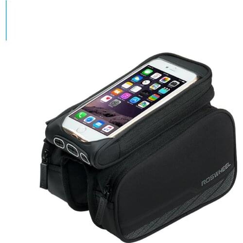 Bicycle Frame Front Head Top Tube Separable Bike Bag For 5.7 inch Cell Phone Bike Accessories