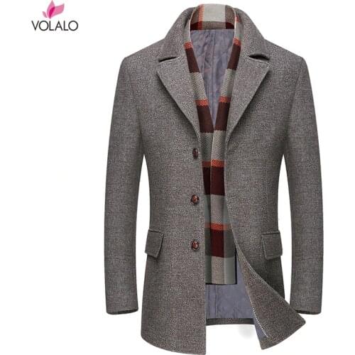 VOLALO Men's Short Coats