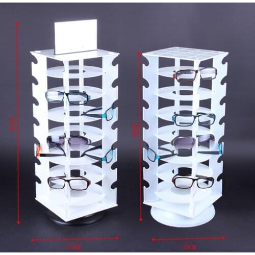 Acrylic Rotating Sunglasses & Eyewear Holder Display for 28 Pairs Eyeglasses sunglasses Shop organizer